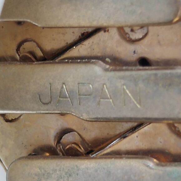 Vintage Modernist Japan Expansion Bracelet, Gold Tone, 6 Inches - Picture 3 of 7